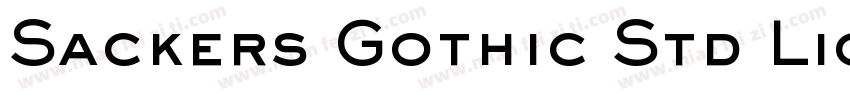 Sackers Gothic Std Light (En têtes)字体转换